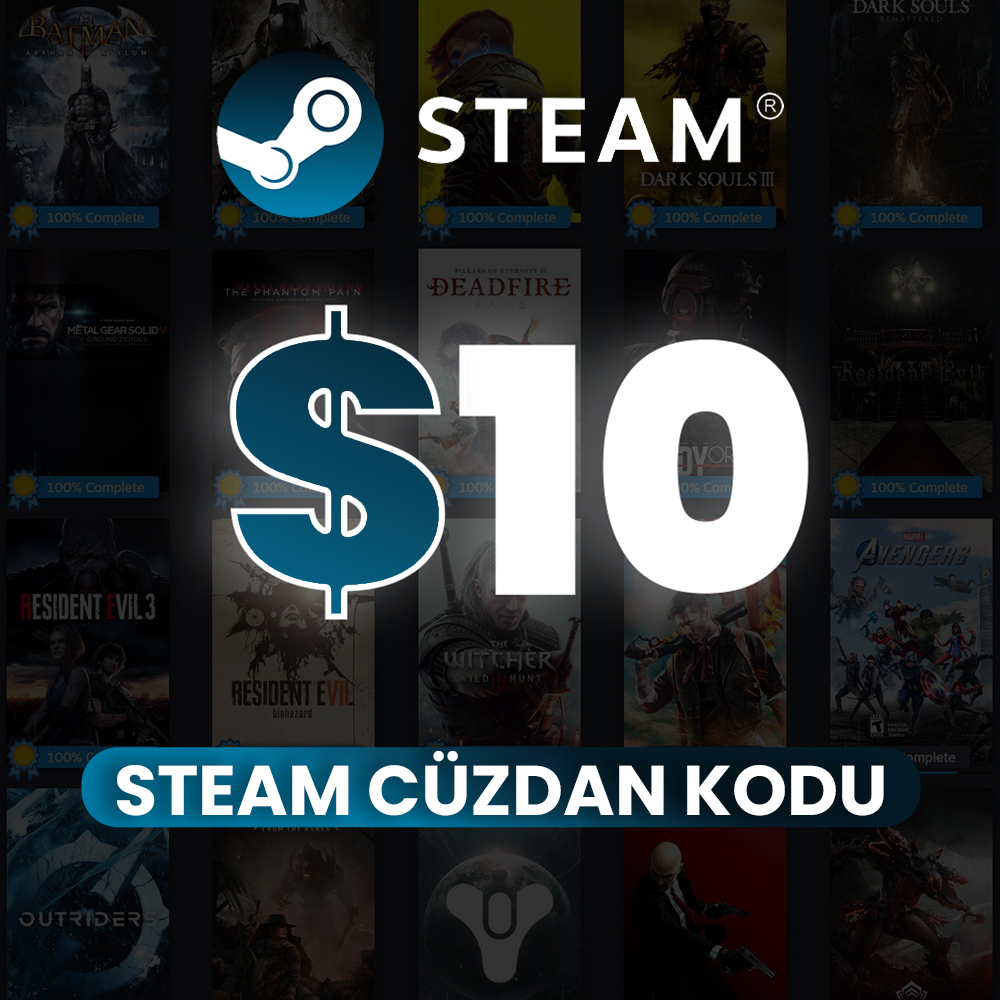10 USD Steam Wallet Code