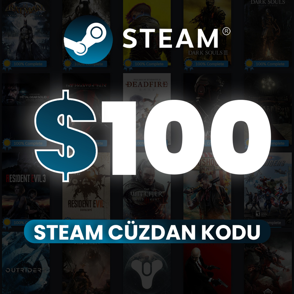 100 USD Steam Wallet Code
