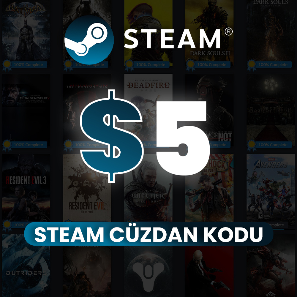 5 USD Steam Wallet Code
