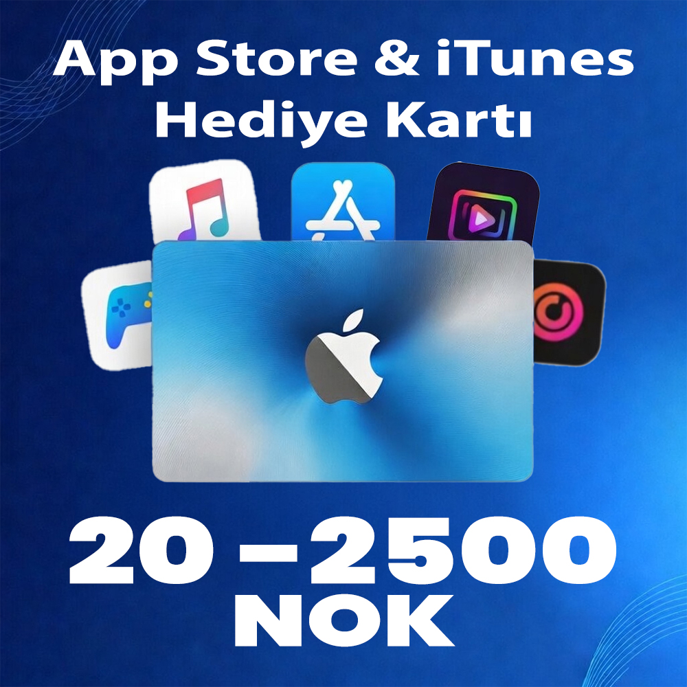 App Store & iTunes Hediye Kartı Norway (20 - 2500 NOK)