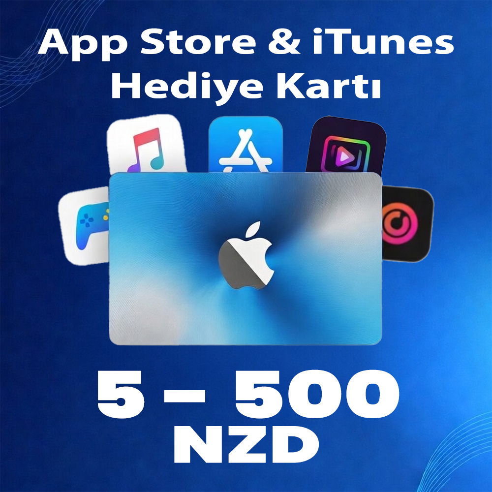App Store & iTunes Hediye Kartı New Zealand (5 - 500 NZD)