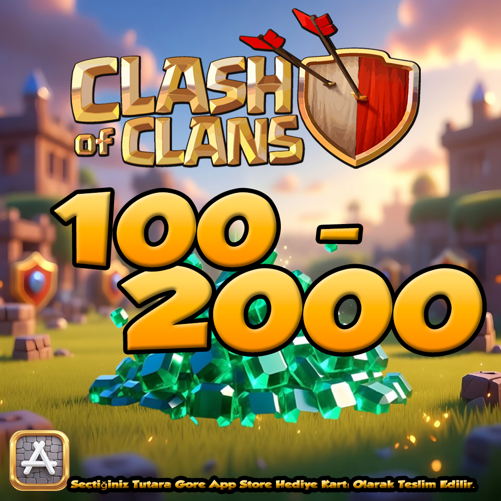 Clash Of Clans 100 - 2000 TL App Store