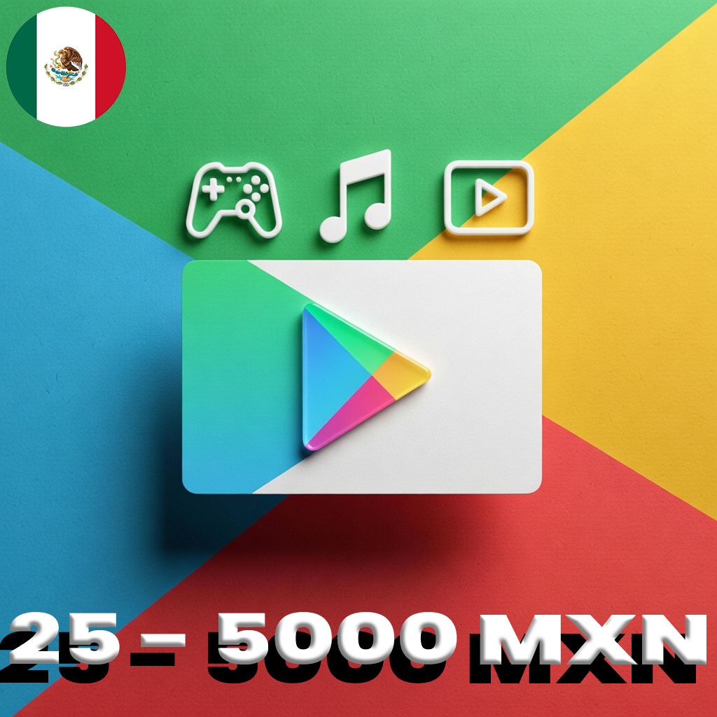 Google Play Hediye Kartı Meksika 25 - 5000 MXN