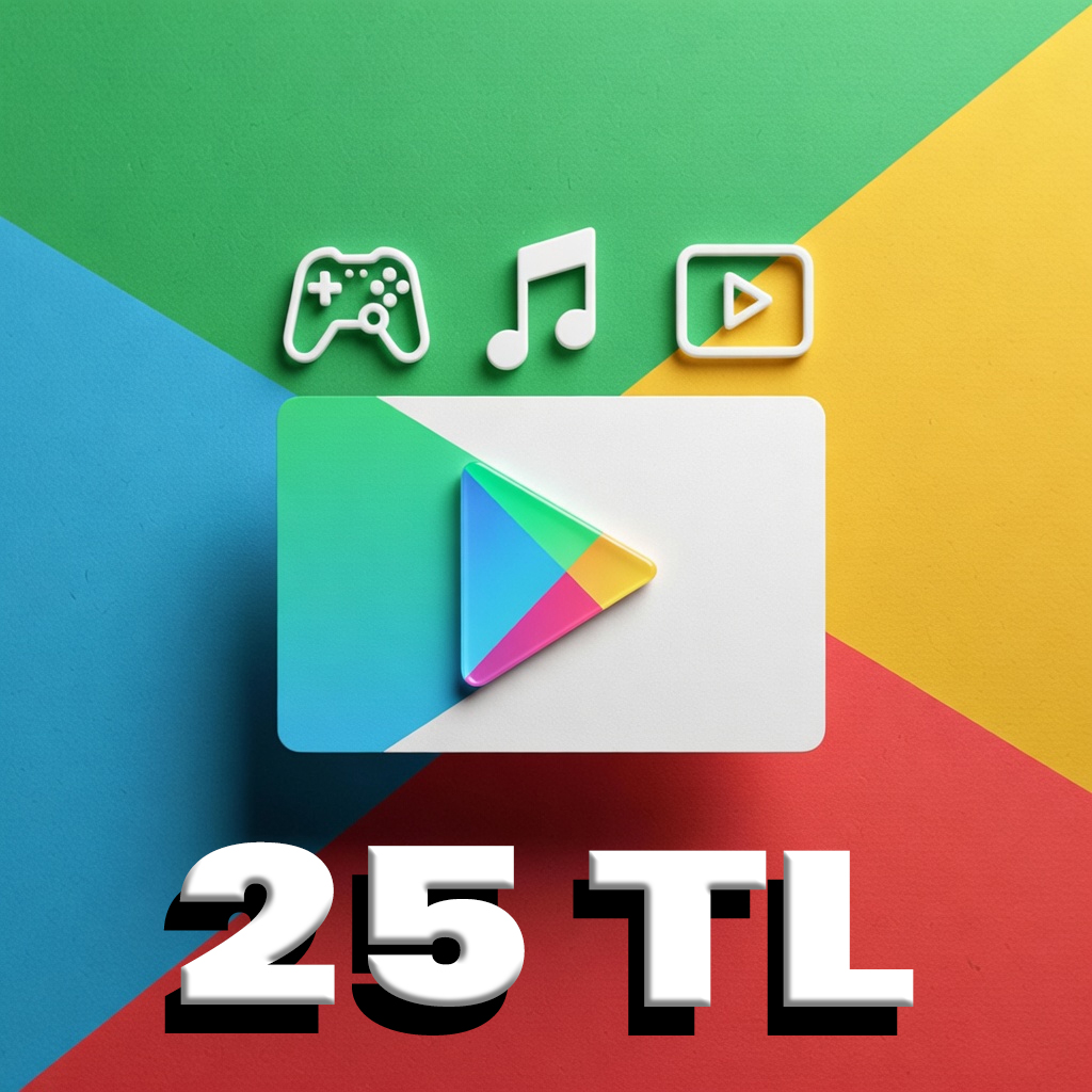 Google Play Hediye Kodu 25 TL