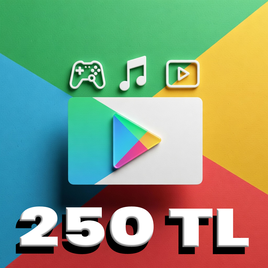 Google Play hediye kodu 250 TL