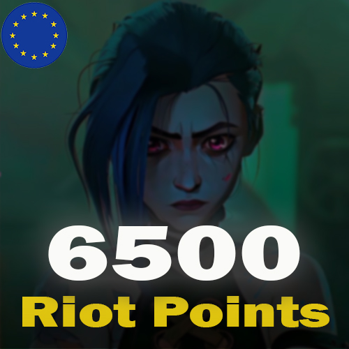 League of Legends 6500 Riot Points EU