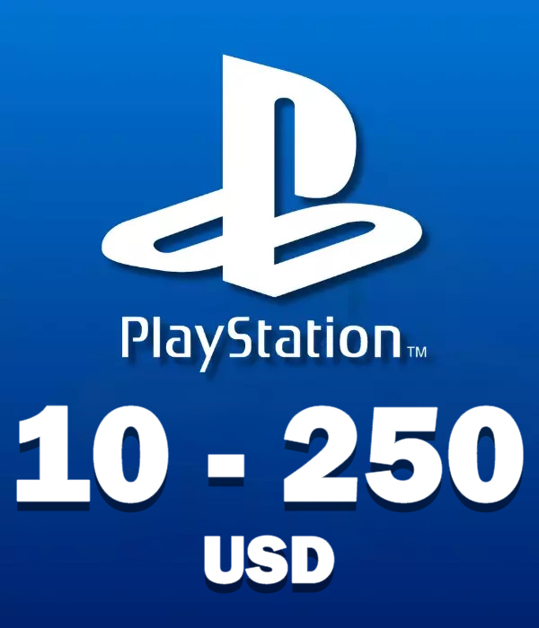 PlayStation USD Gift Card  (10 - 250 USD)